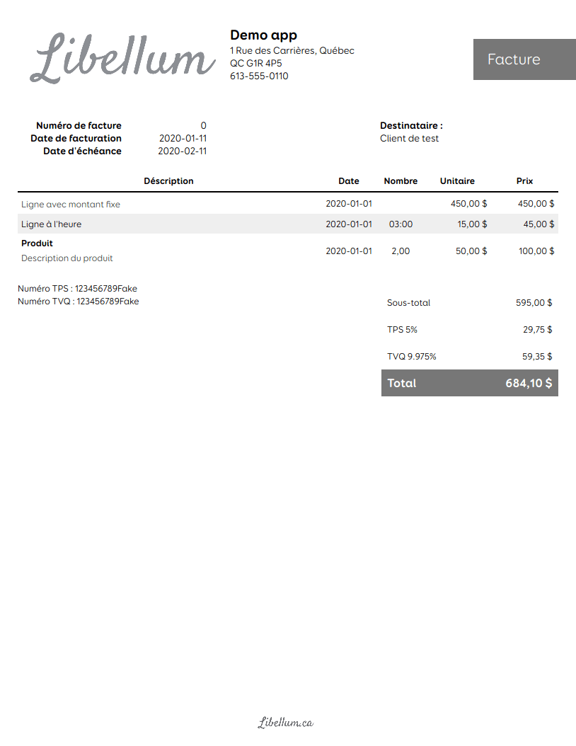 Get Invoice Template Excel Quebec PNG